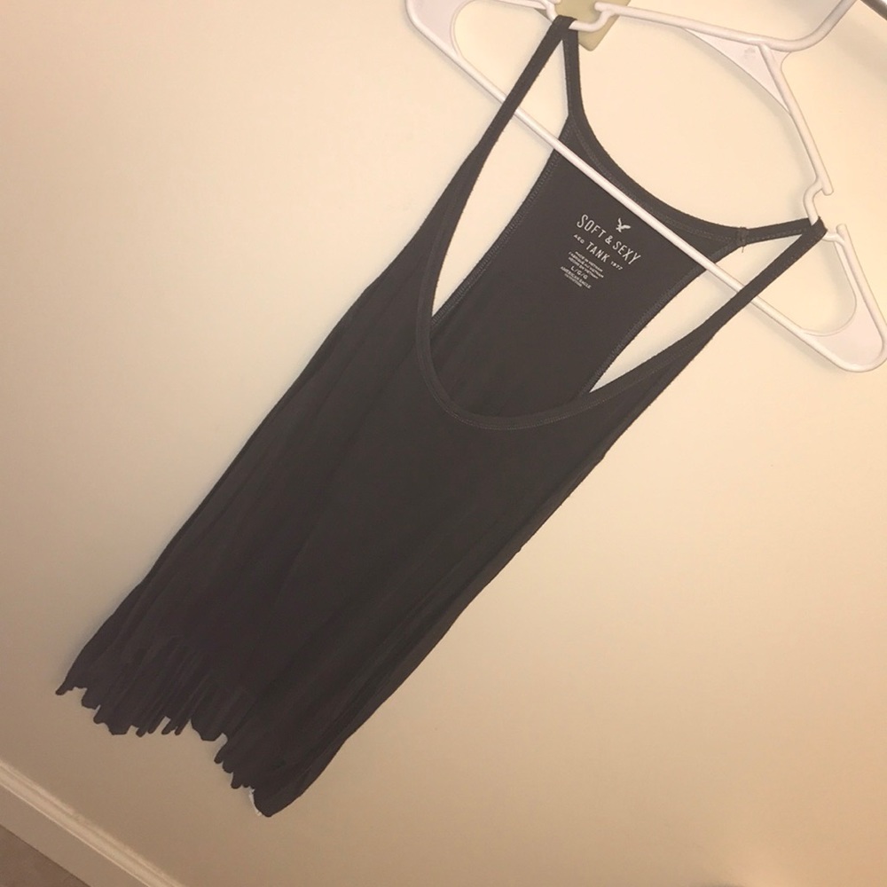 American Eagle Charcoal Grey Soft and Sexy Tank